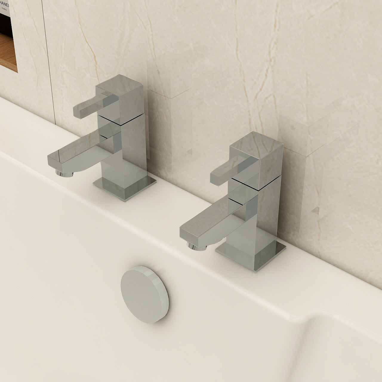 bloque bath pillar taps (pair)