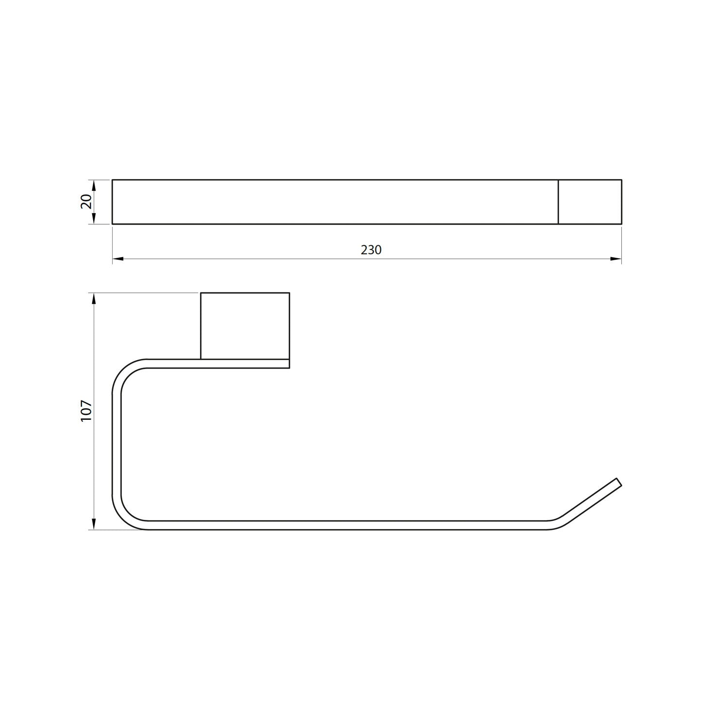 Roma Towel Ring Brushed Brass