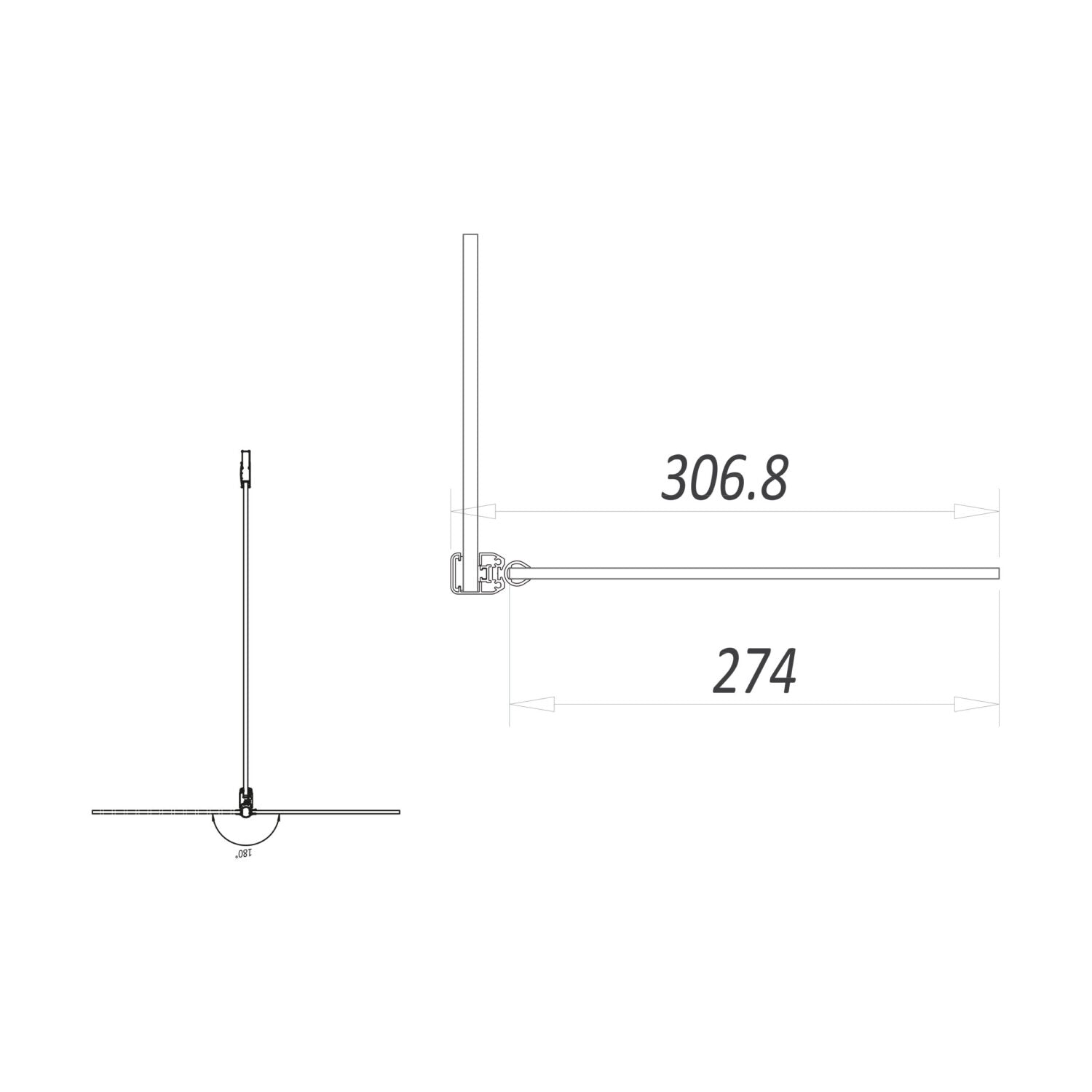 S8 Flipper Brushed Brass Panel Clear Glass