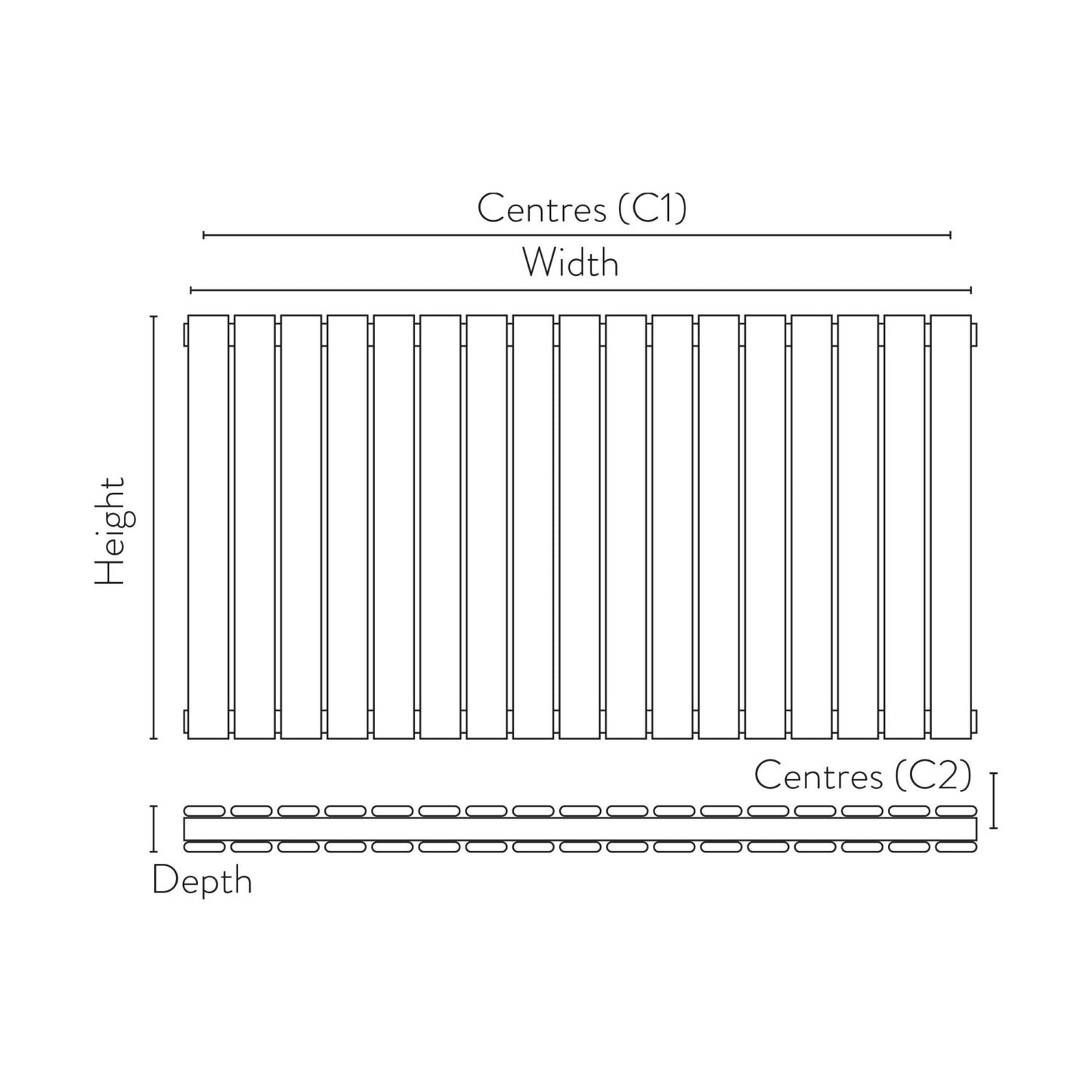 Bravo Double Designer Radiator – 600 X 750
