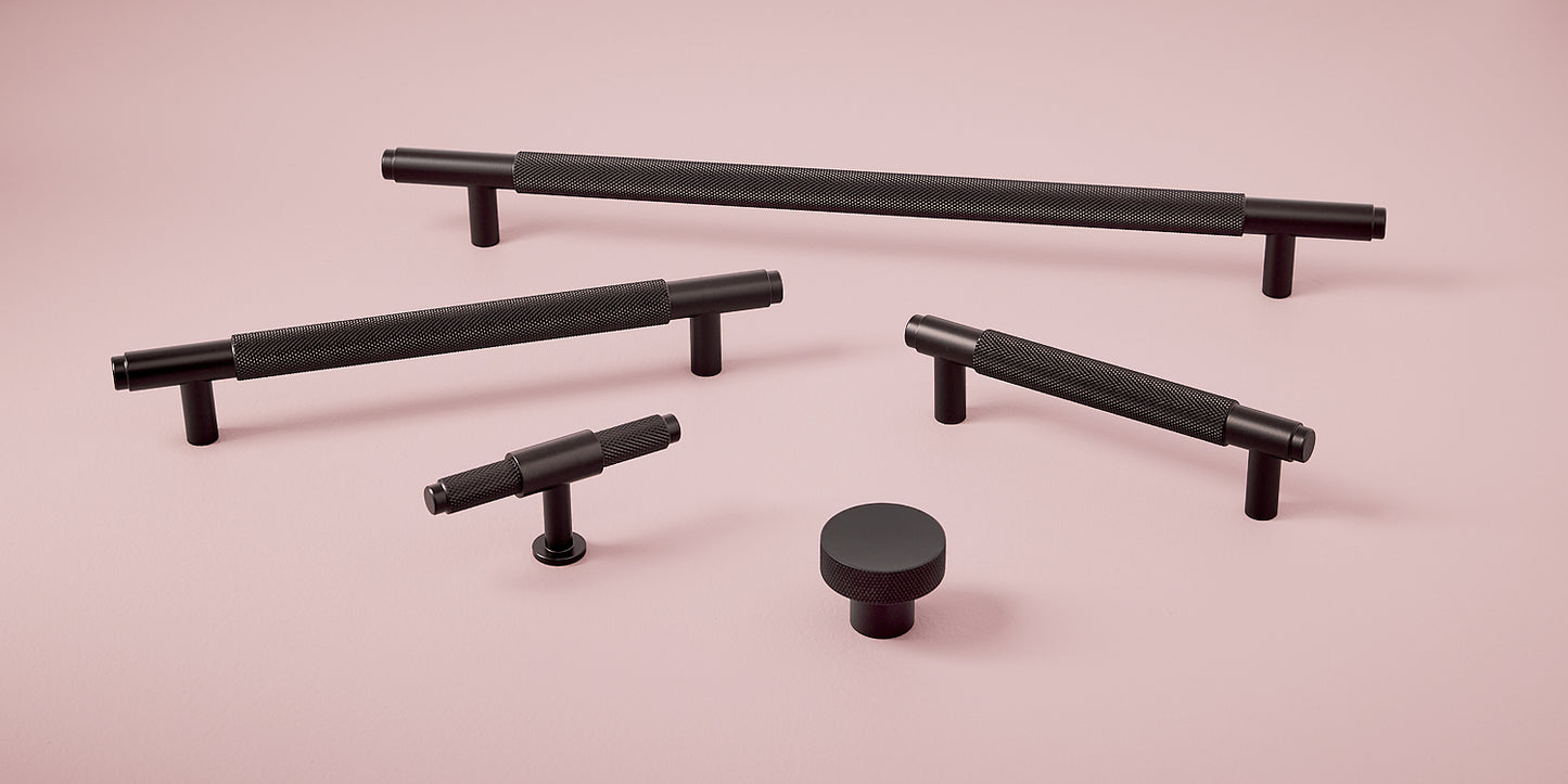 Knurled 160mm Handle Black