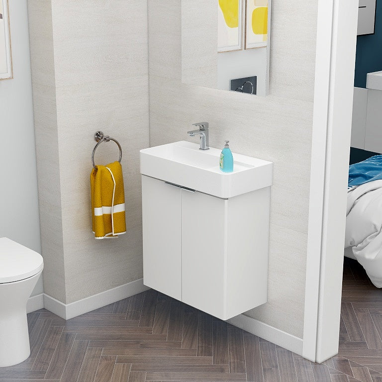 Blade 600 Wall Mounted Cabinet Matt White