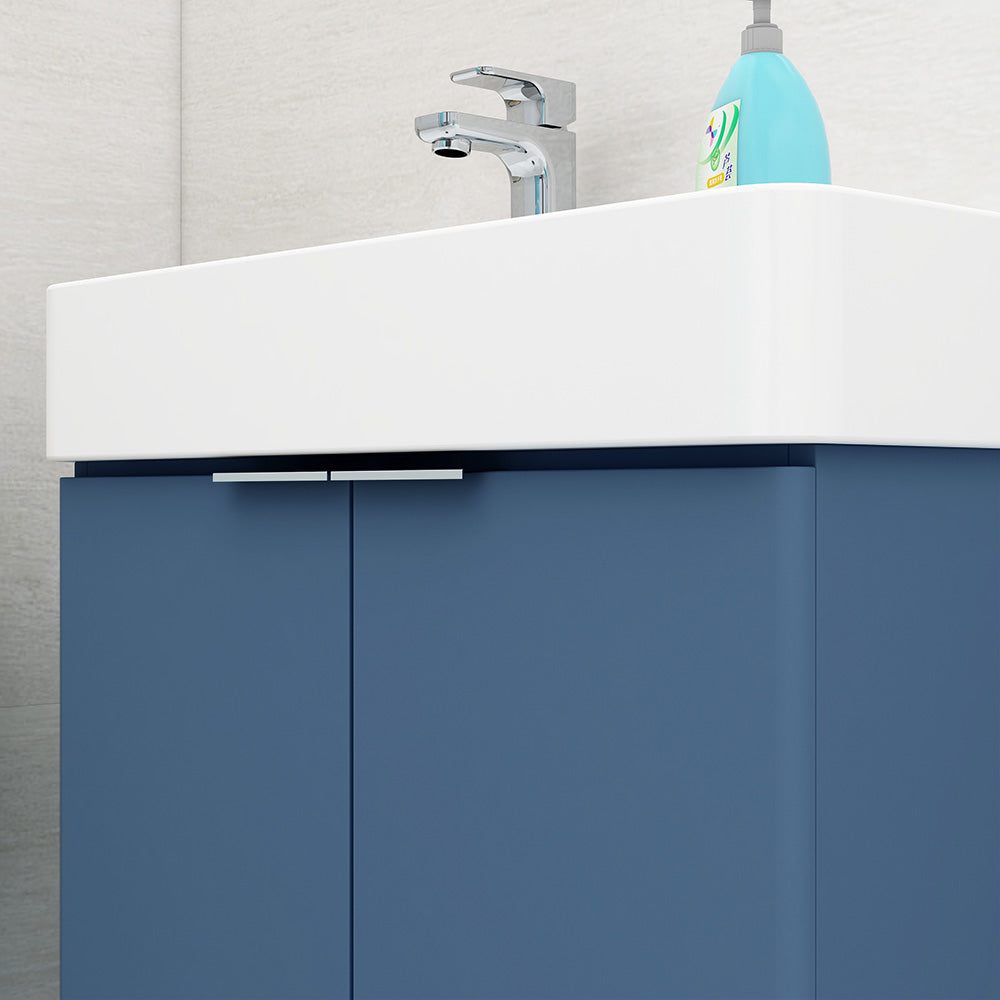 Blade 600 Wall Mounted Matt Blue Cabinet
