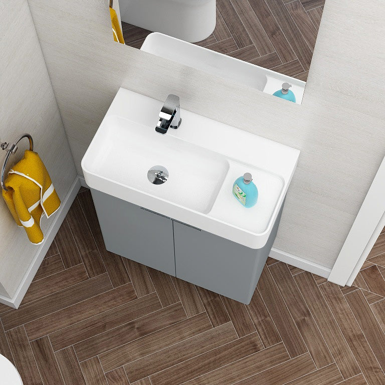 Blade 600 Wall Mounted Matt Grey Cabinet