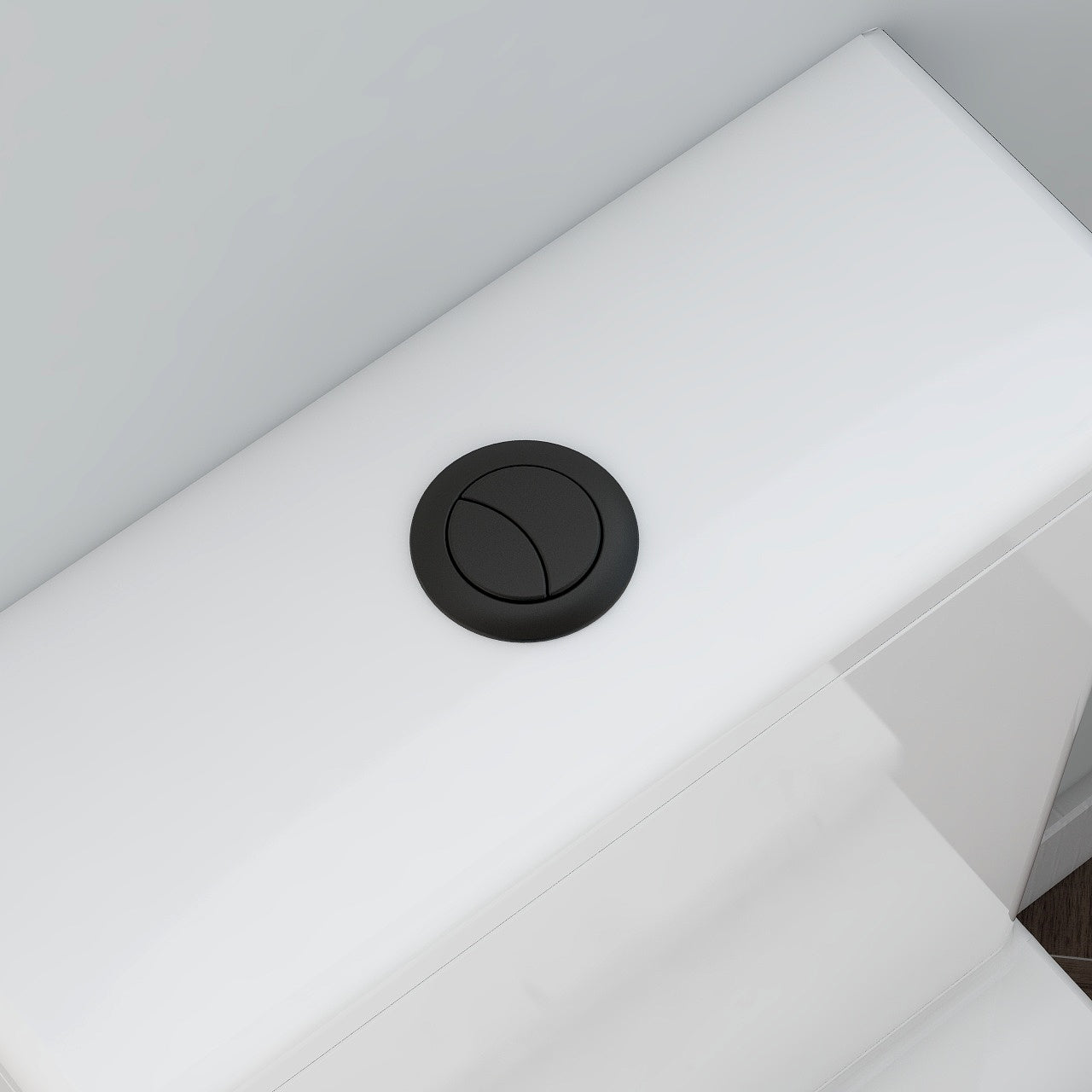 Matt Black push button for close coupled cisterns