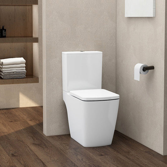 Ravine Rimless, Comfort Height Close Coupled Open Back pan & cistern (pan height 430mm)