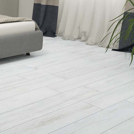 Everest White Wood Effect Outdoor Porcelain Tile 295x1200mm