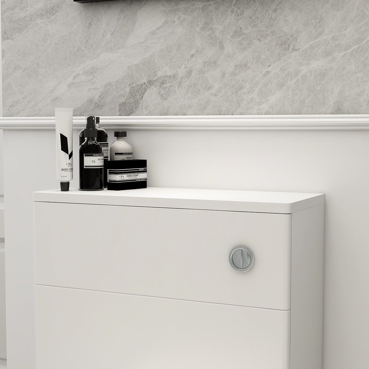 Chrome pneumatic flush button for CIST-1