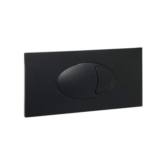 Large Black Dual Flush Plate