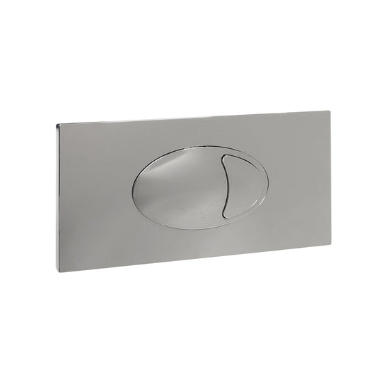 Large Chrome Dual Flush Plate