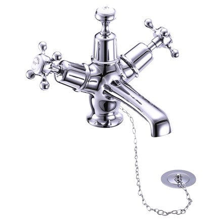 Claremont Basin Mixer with Plug & Chain Waste