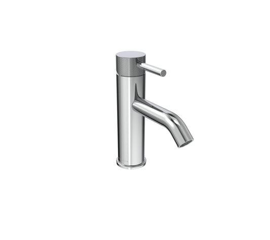 COS basin mixer with knurled handle