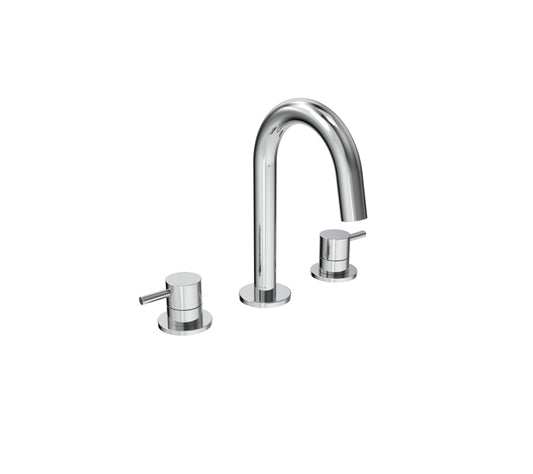 COS 3 piece deck mounted basin mixer