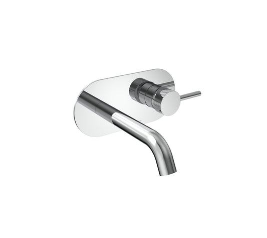 COS wall mounted basin mixer with knurled handle