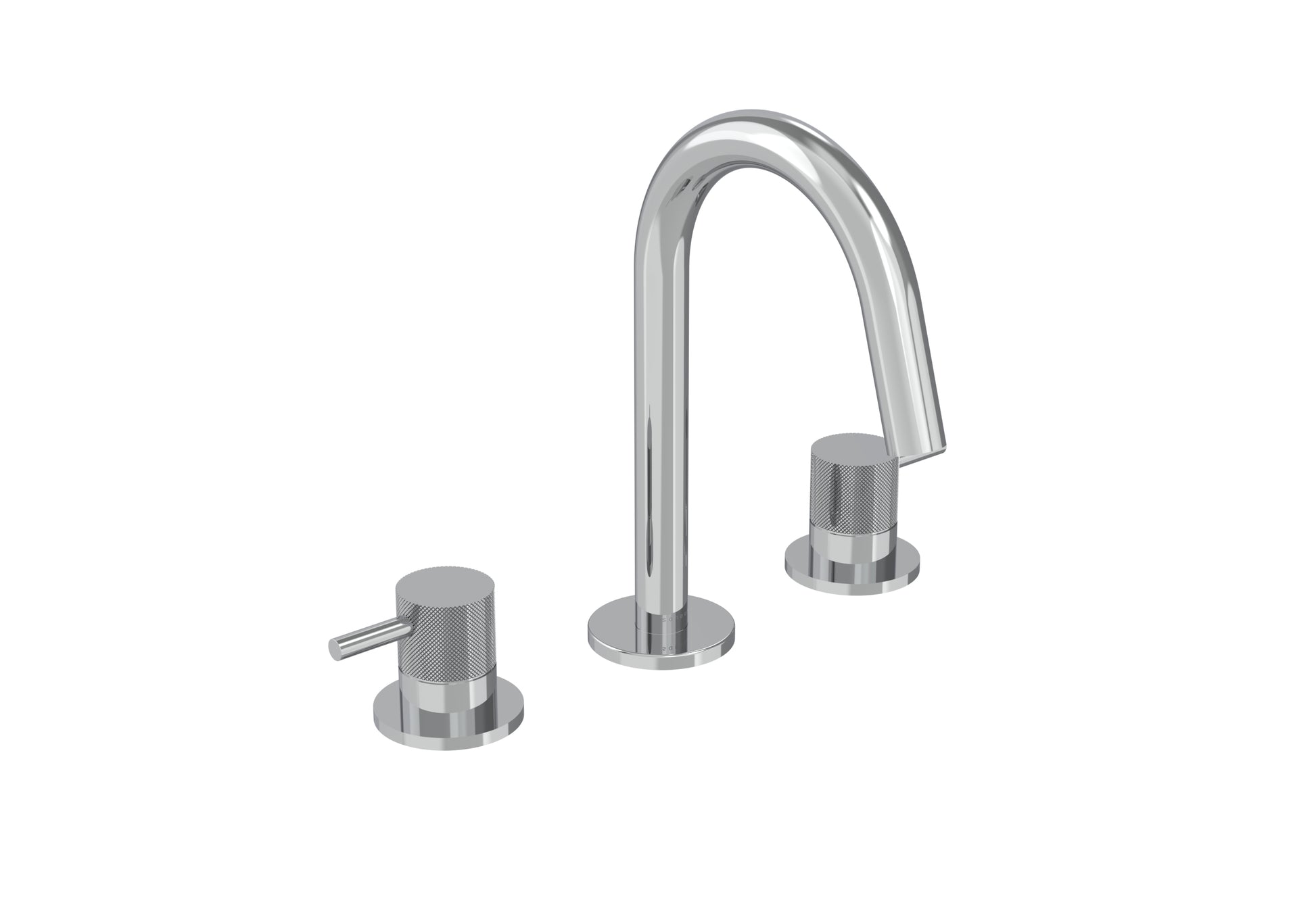 COS 3 Tap Hole Deck mounted Basin Mixer KIT - w/ Knurled handle