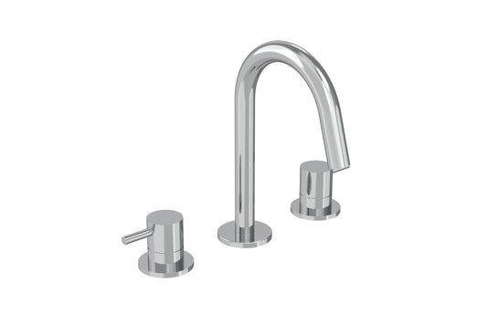 COS 3 Tap Hole Deck mounted Basin Mixer KIT - w/ Classic handle