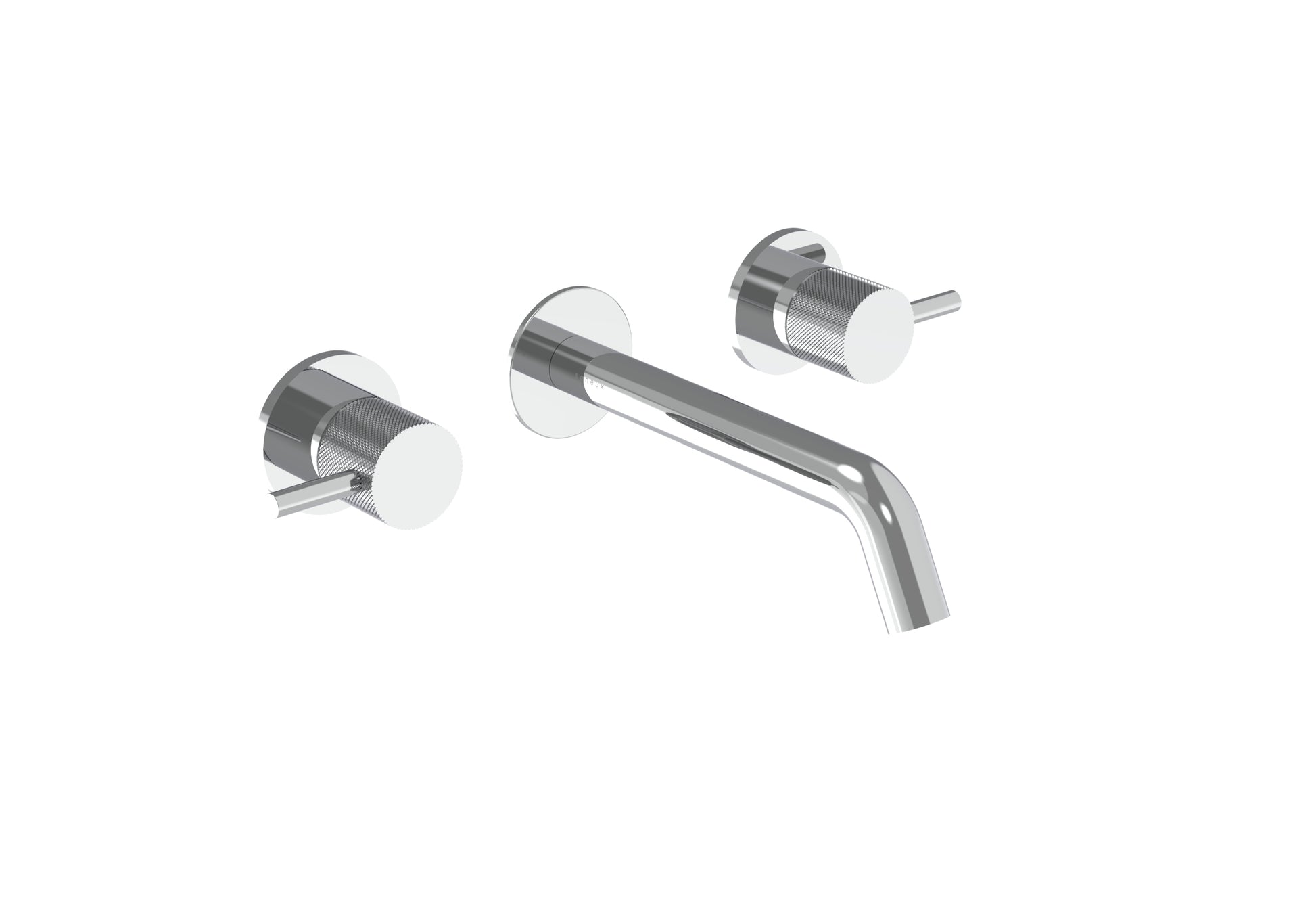 COS 3 Tap Hole Wall mounted Basin Mixer KIT - w/ Classic spout (170mm) w/ Knurled handle
