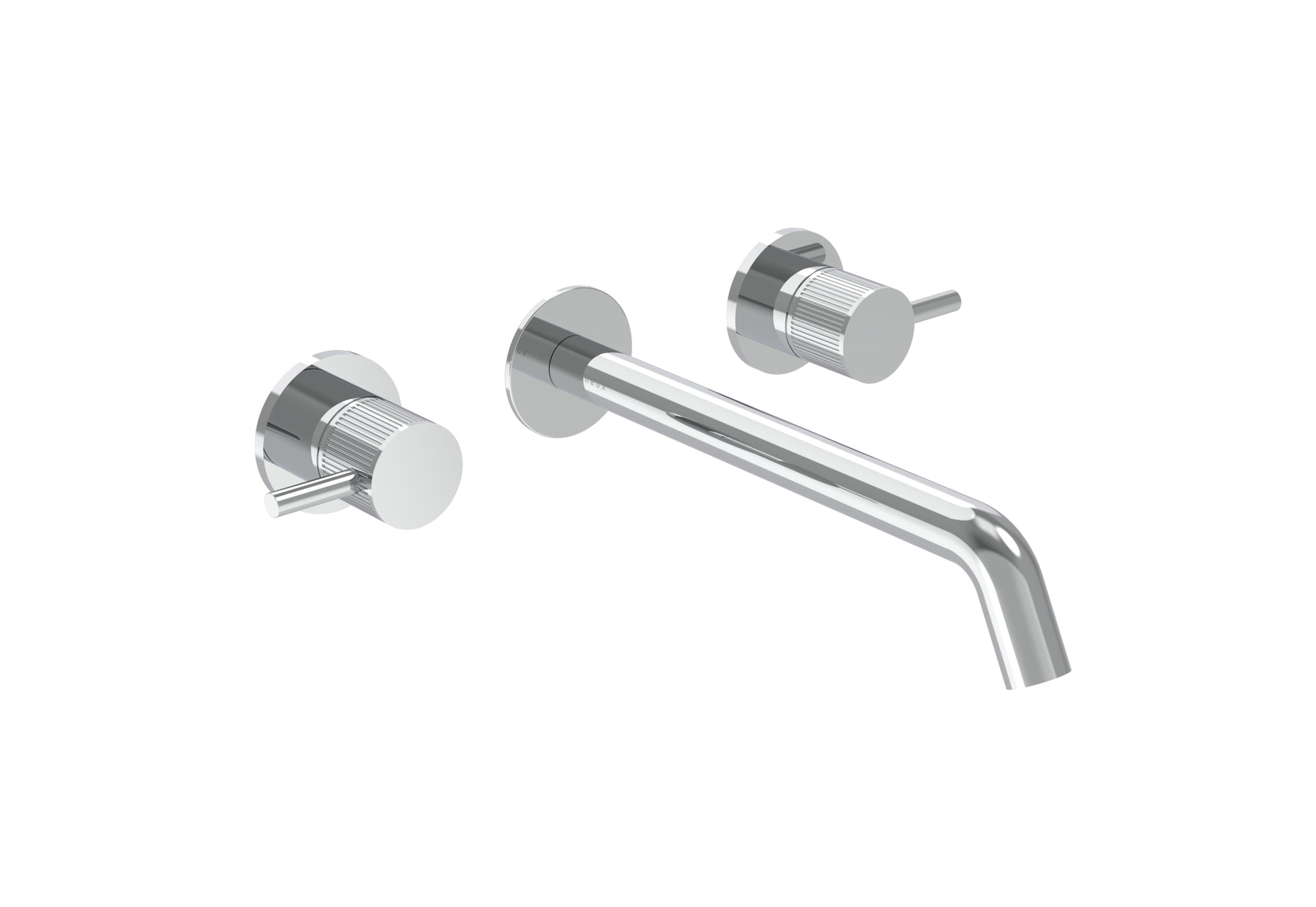 COS 3 Tap Hole Wall mounted Basin Mixer KIT - w/ Long spout (220mm) w/ Fluted handle