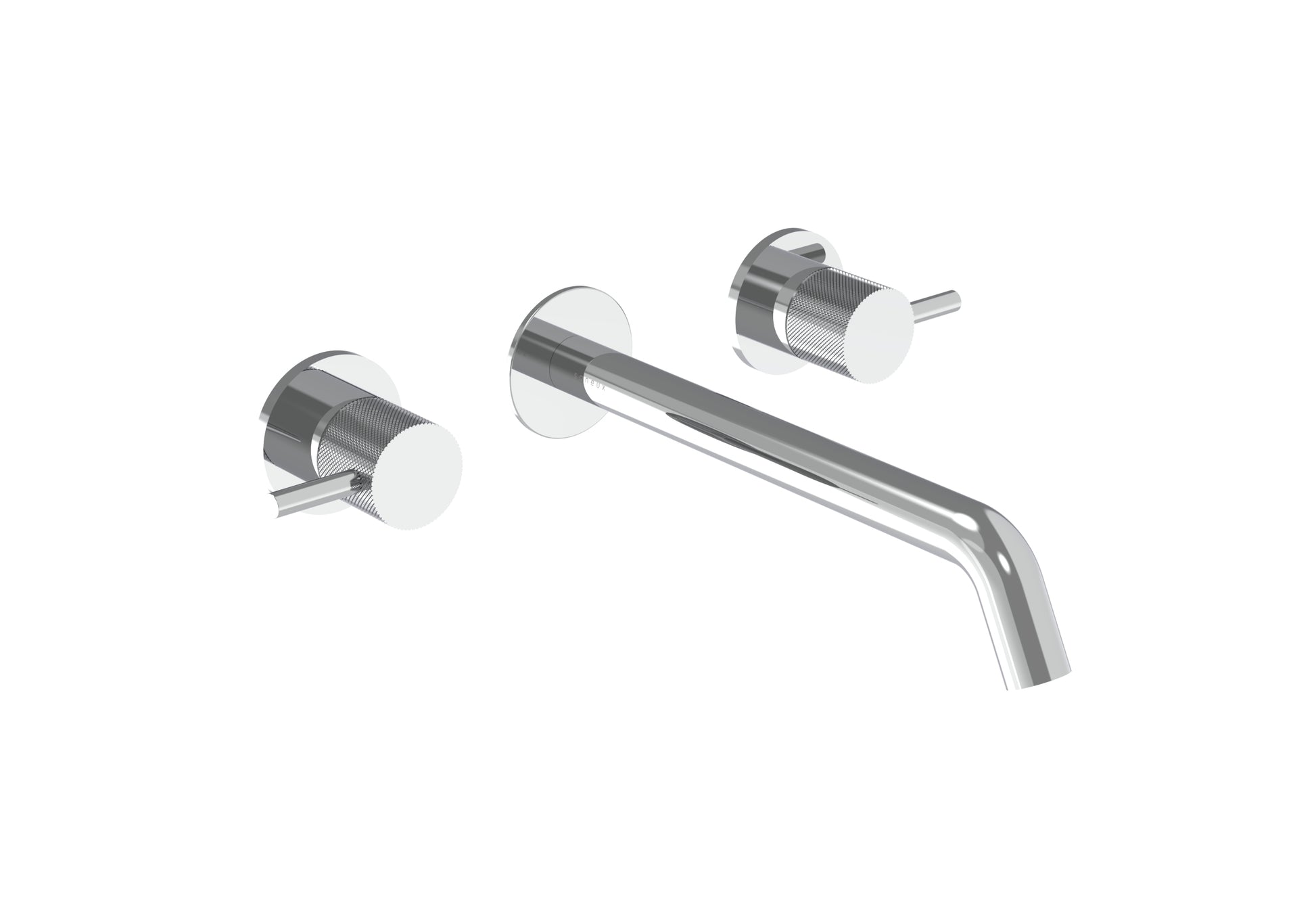 COS 3 Tap Hole Wall mounted Basin Mixer KIT - w/ Long spout (220mm) w/ Knurled handle