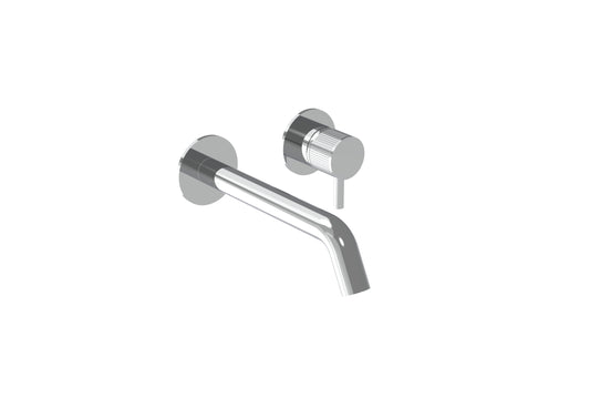 COS 2 Plate Wall mounted Basin Mixer KIT - w/ Classic spout (170mm) w/ Fluted handle