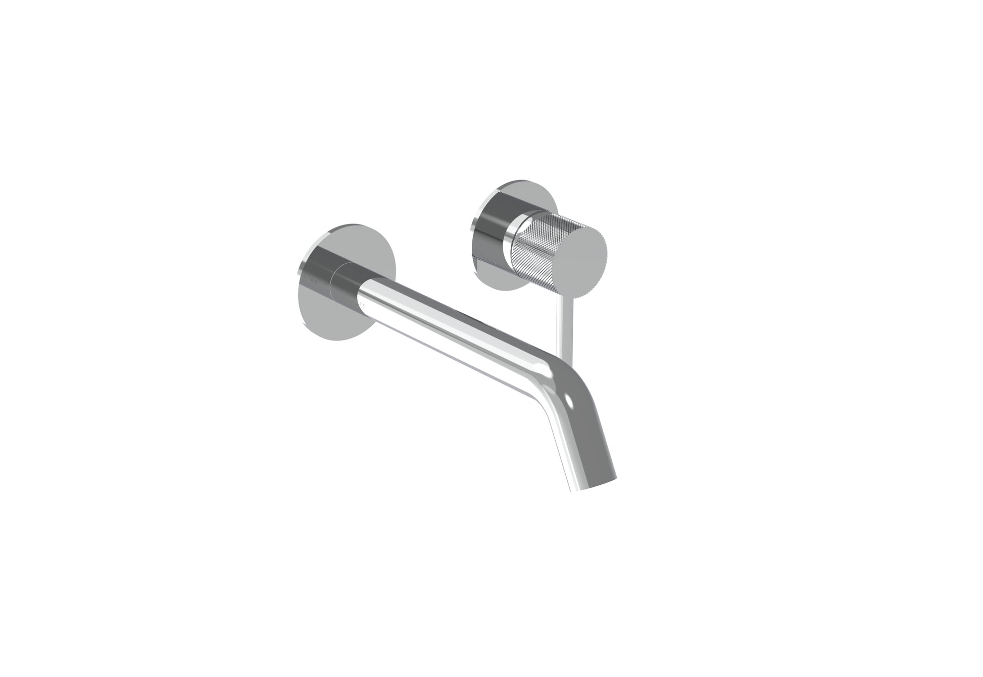 COS 2 Plate Wall mounted Basin Mixer KIT - w/ Classic spout (170mm) w/ Knurled handle