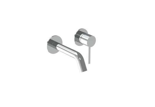 COS 2 Plate Wall mounted Basin Mixer KIT - w/ Short spout (130mm) w/ Classic handle