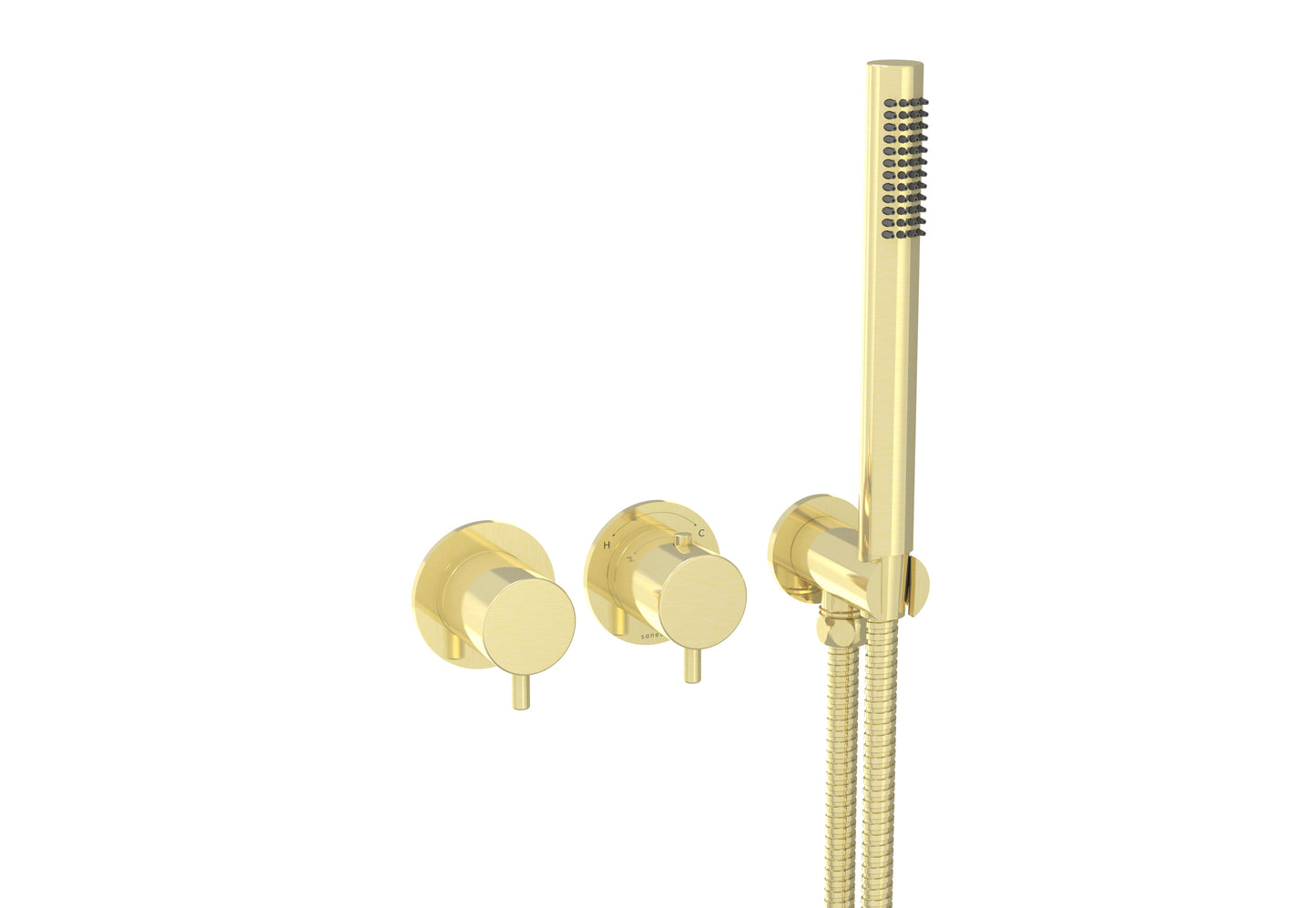 COS 2 Way Thermostatic Shower RING Valve KIT - w/ Classic Handle & HANDSET - Portrait & Landscape