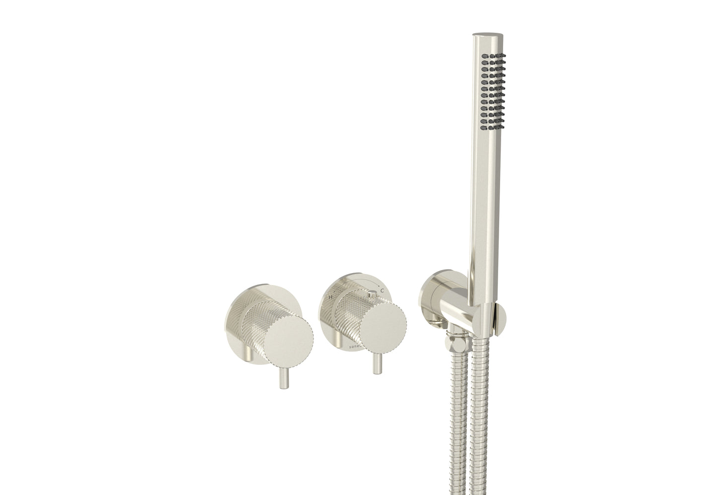 COS 2 Way Thermostatic Shower RING Valve KIT - w/ Knurled Handle & HANDSET - Portrait & Landscape