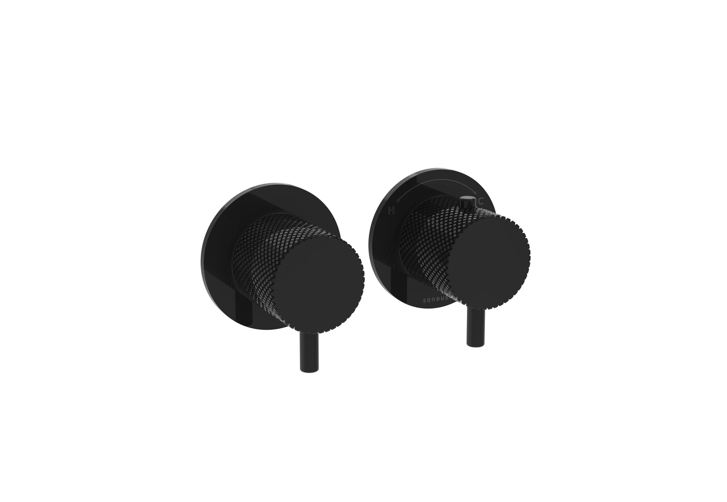 COS 2 Way Thermostatic Shower RING Valve KIT - w/ Knurled Handle - Portrait & Landscape