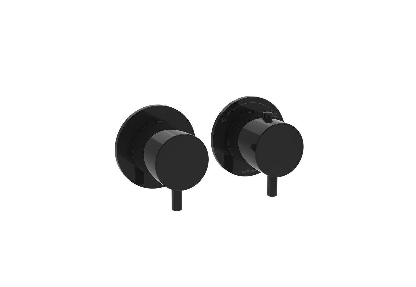 COS 2 Way Thermostatic Shower RING Valve KIT - w/ Classic Handle - Portrait & Landscape