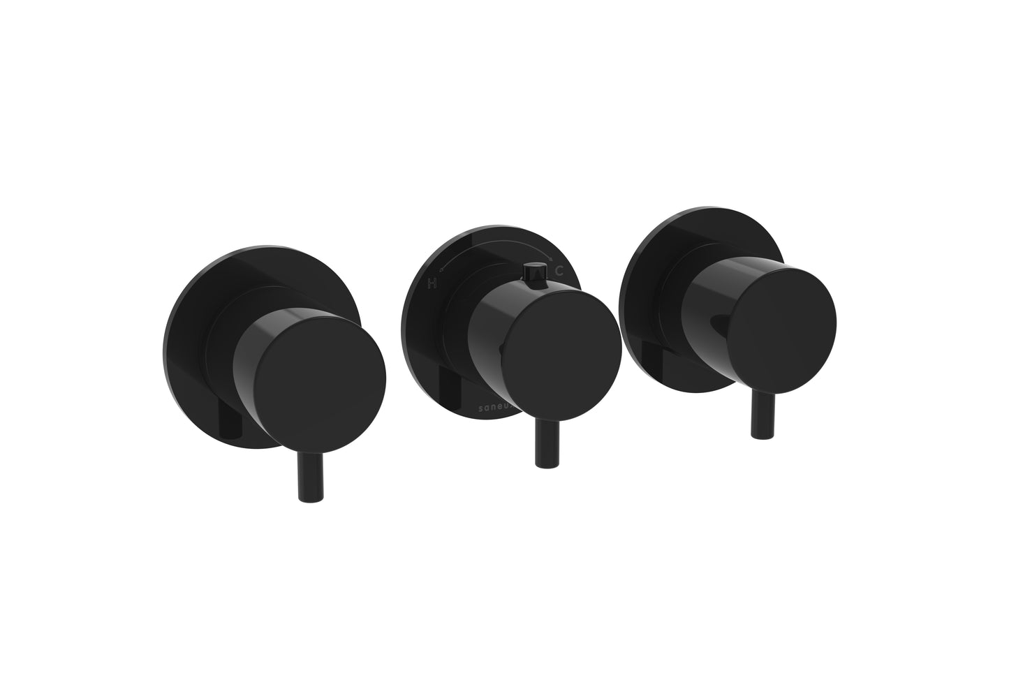 COS 3 Way Thermostatic Shower RING Valve KIT - w/ Classic Handle - Portrait & Landscape