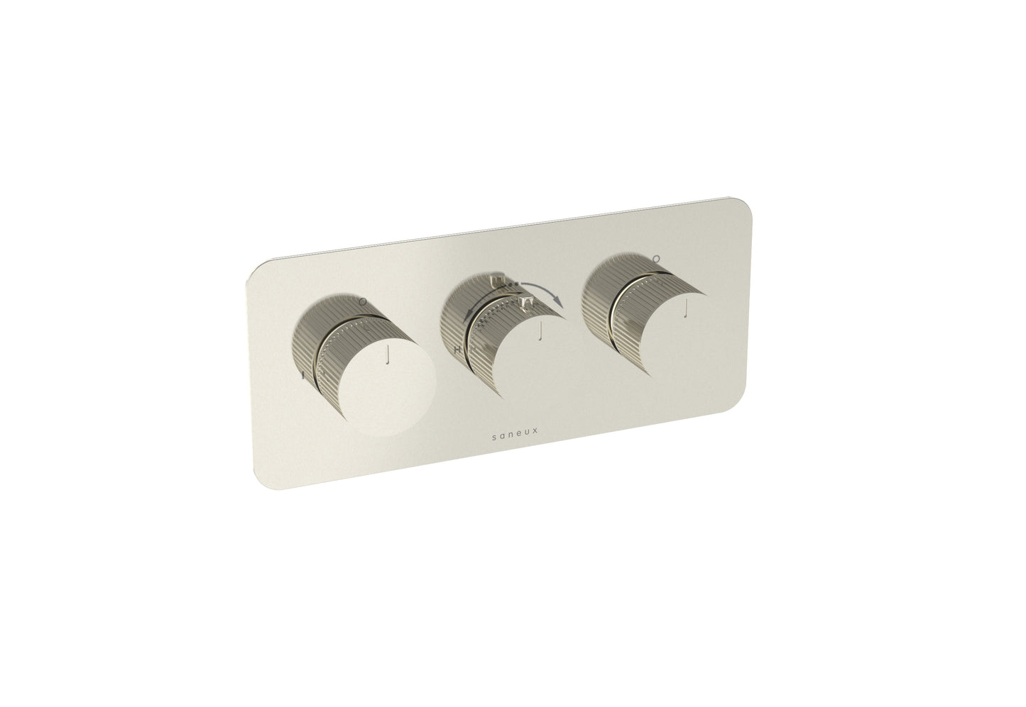 COS 3 Way Thermostatic Shower Valve KIT - w/ Fluted Handle - Landscape
