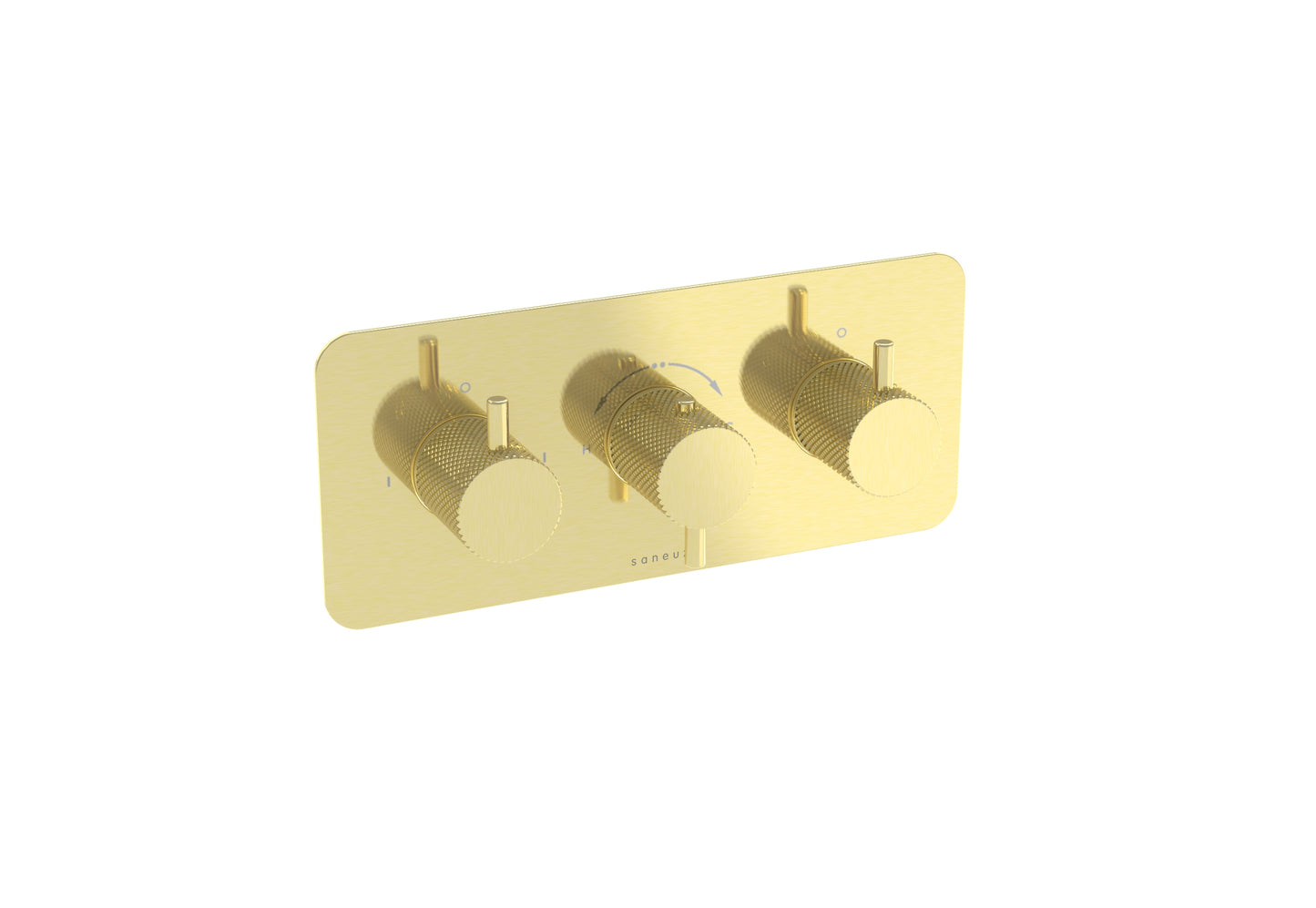COS 3 Way Thermostatic Shower Valve KIT - w/ Knurled Handle - Landscape