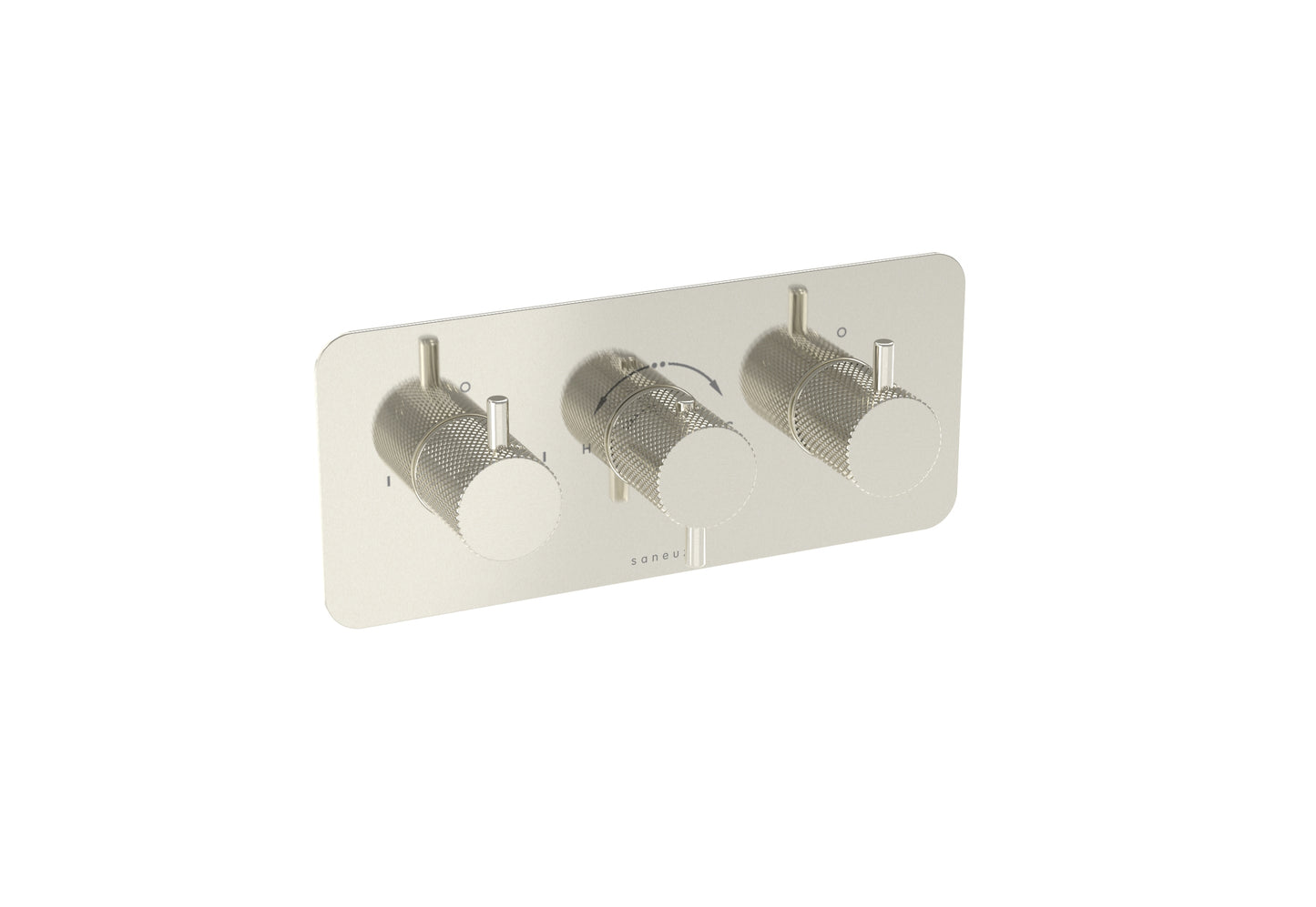 COS 3 Way Thermostatic Shower Valve KIT - w/ Knurled Handle - Landscape