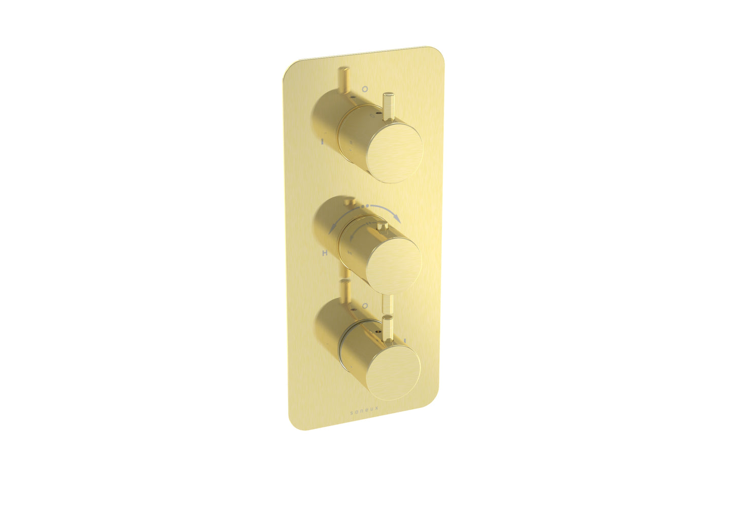 COS 3 Way Thermostatic Shower Valve KIT - w/ Classic Handle - Portrait