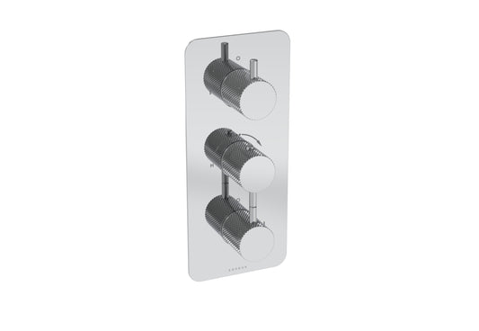 COS 3 Way Thermostatic Shower Valve KIT - w/ Knurled Handle - Portrait