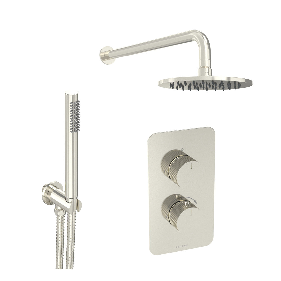 COS 2 way shower kit - w/ Slim Handset - Fluted