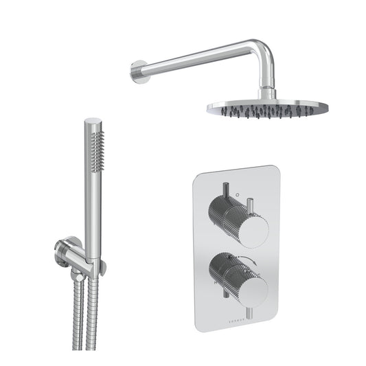 COS 2 way shower kit - w/ Slim Handset - Knurled
