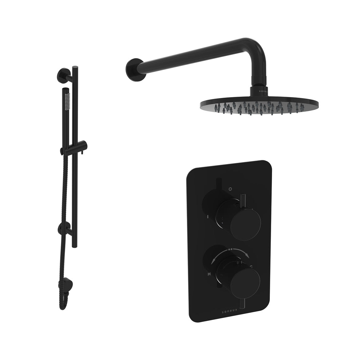COS 2 way shower kit - w/ Slim Handset & Slider Rail & Shower Head