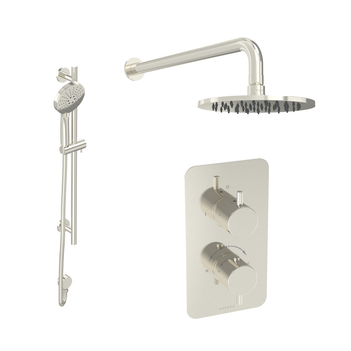 COS 2 way shower kit - w/ 3 Function Handset & Slider Rail & Shower Head