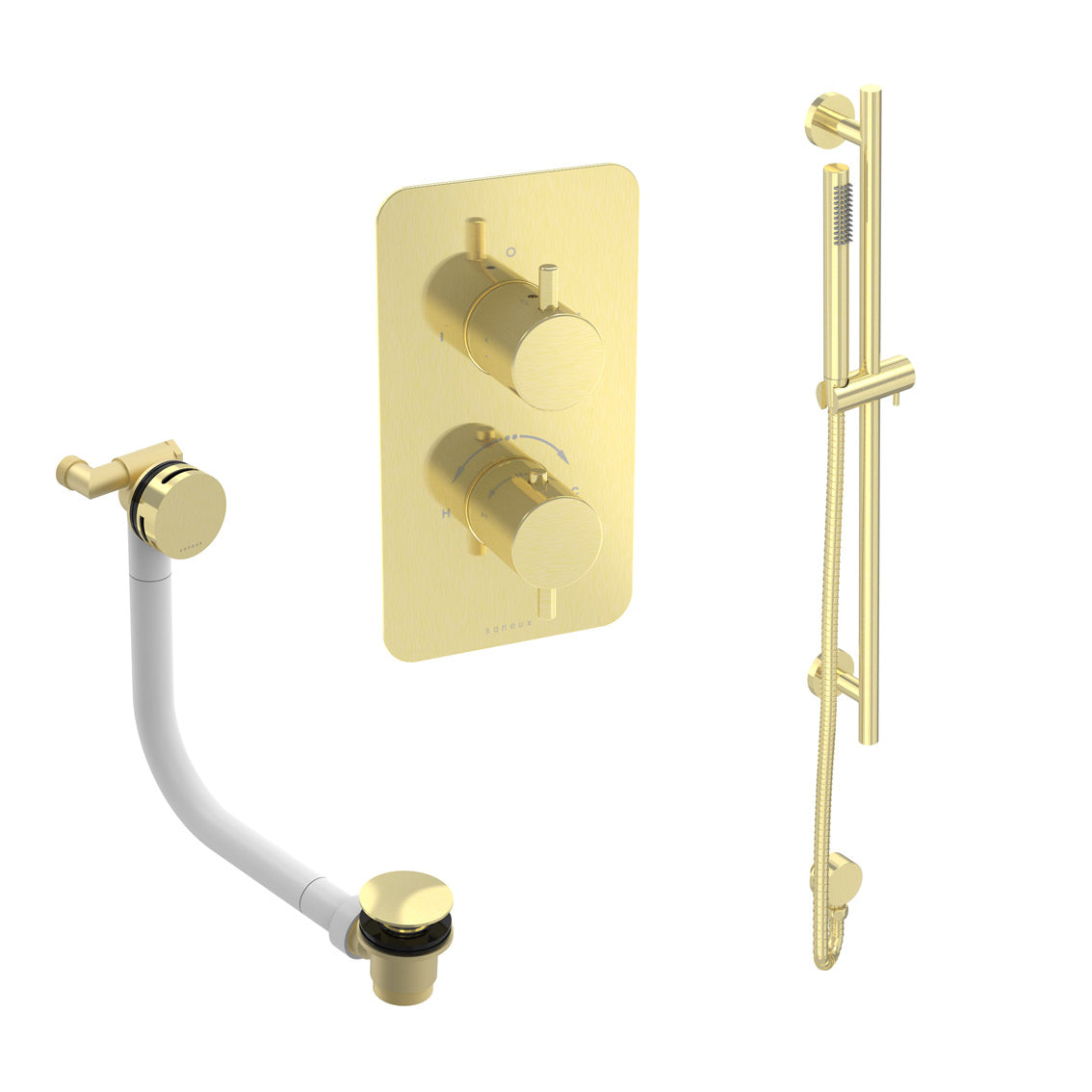 COS 2 way shower kit - w/ Slim Handset & Slider Rail & Bath filler