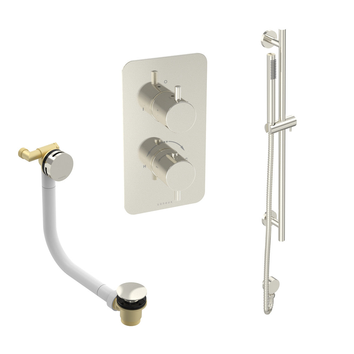 COS 2 way shower kit - w/ Slim Handset & Slider Rail & Bath filler