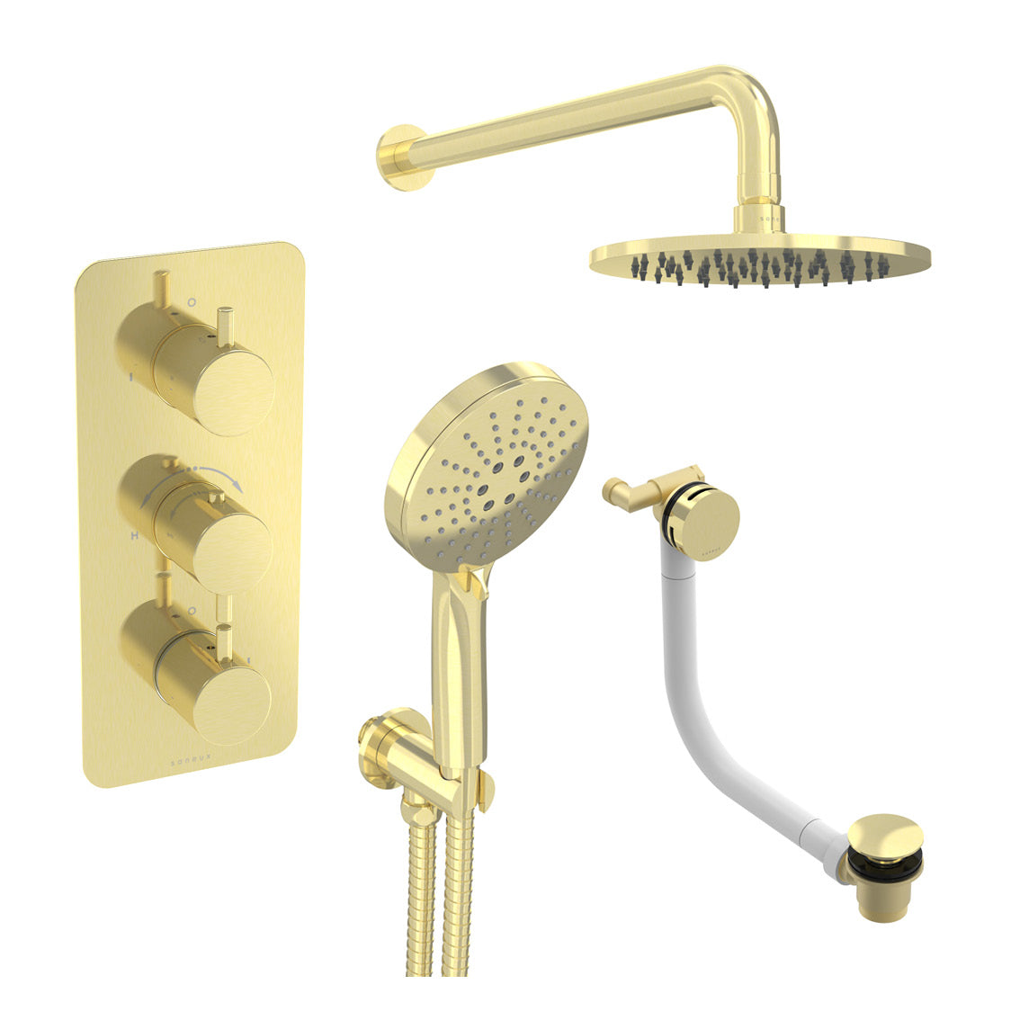 COS 3 way shower kit - w/ 3 Function Handset & Bath filler & Shower Head