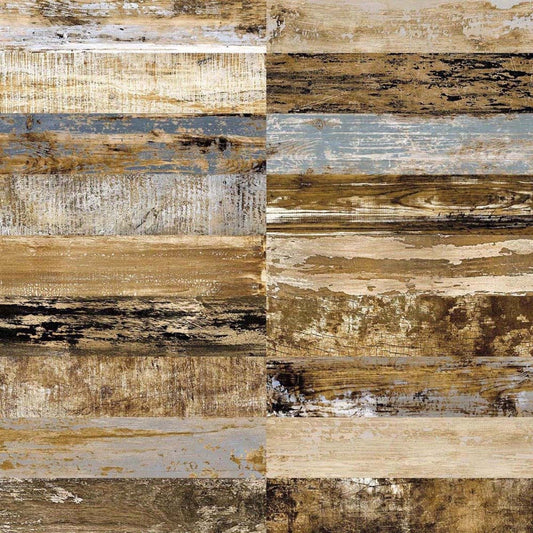 Ubank Indigo Wood Effect Matt Porcelain Tile 200x1200mm