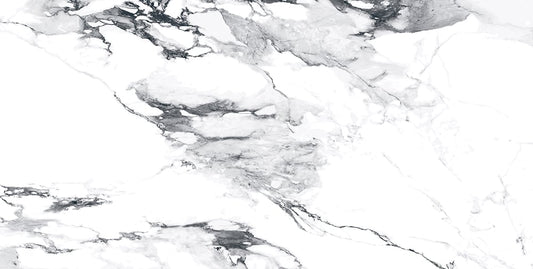 Charlie White Marble Gloss Porcelain Tile 600x1200mm