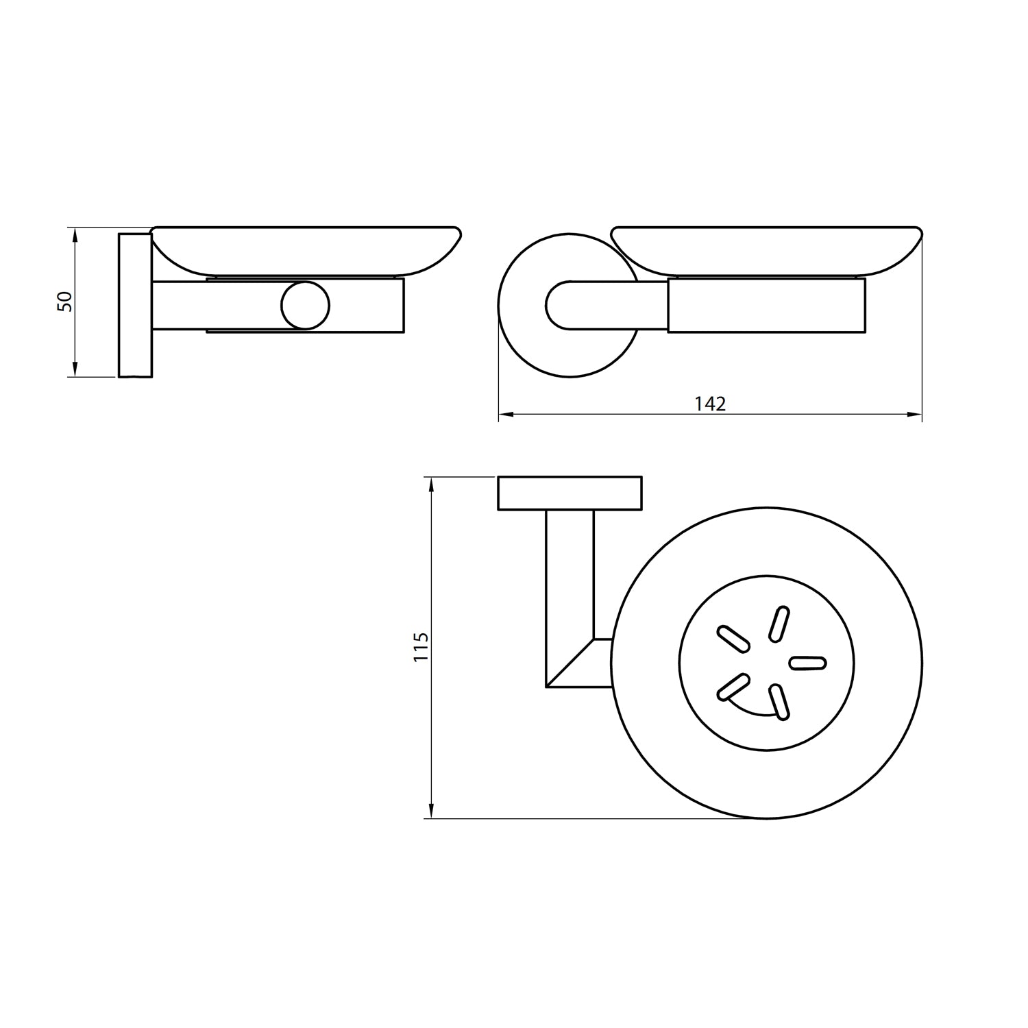 Delta Soap Dish Holder
