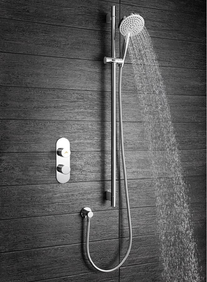 Dial Central Trim Single Outlet Thermostatic Shower Valve