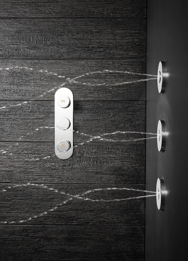 Dial Central Trim Thermostatic Shower Valve with 2 Way Diverter 