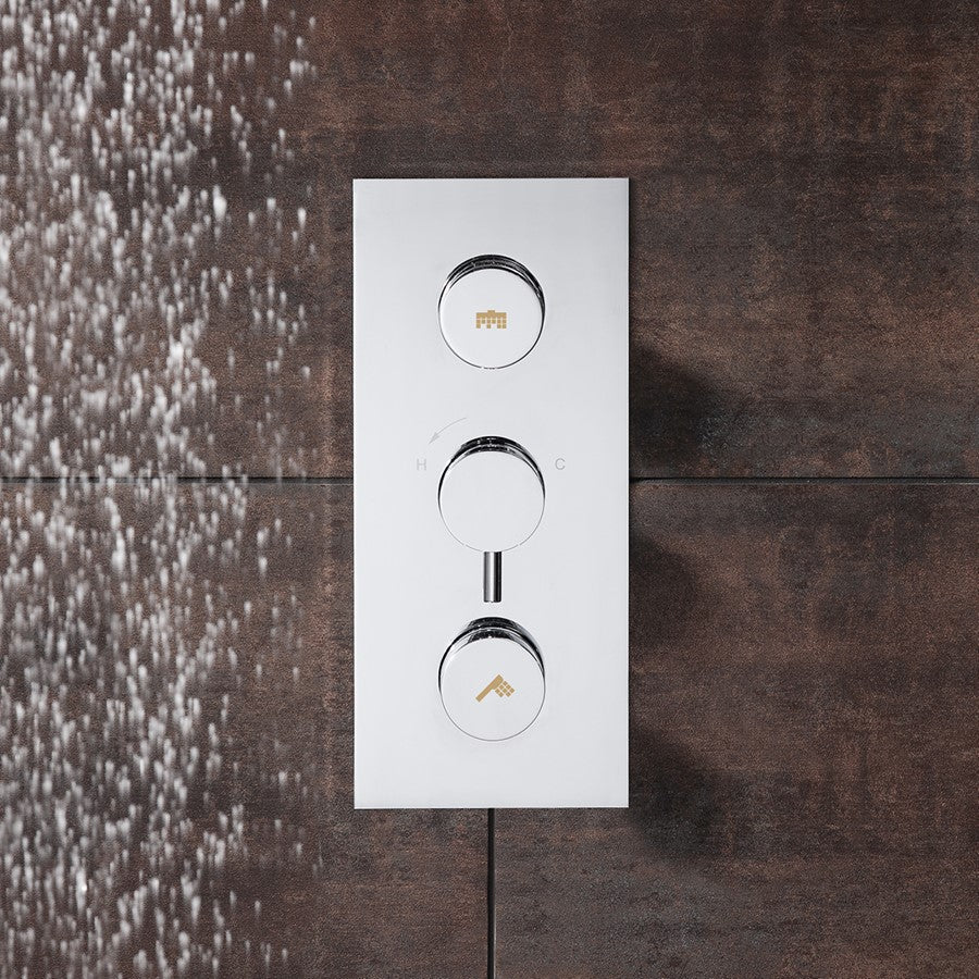 Dial Kai Lever Trim Thermostatic Shower Valve with 2 Way Diverter 