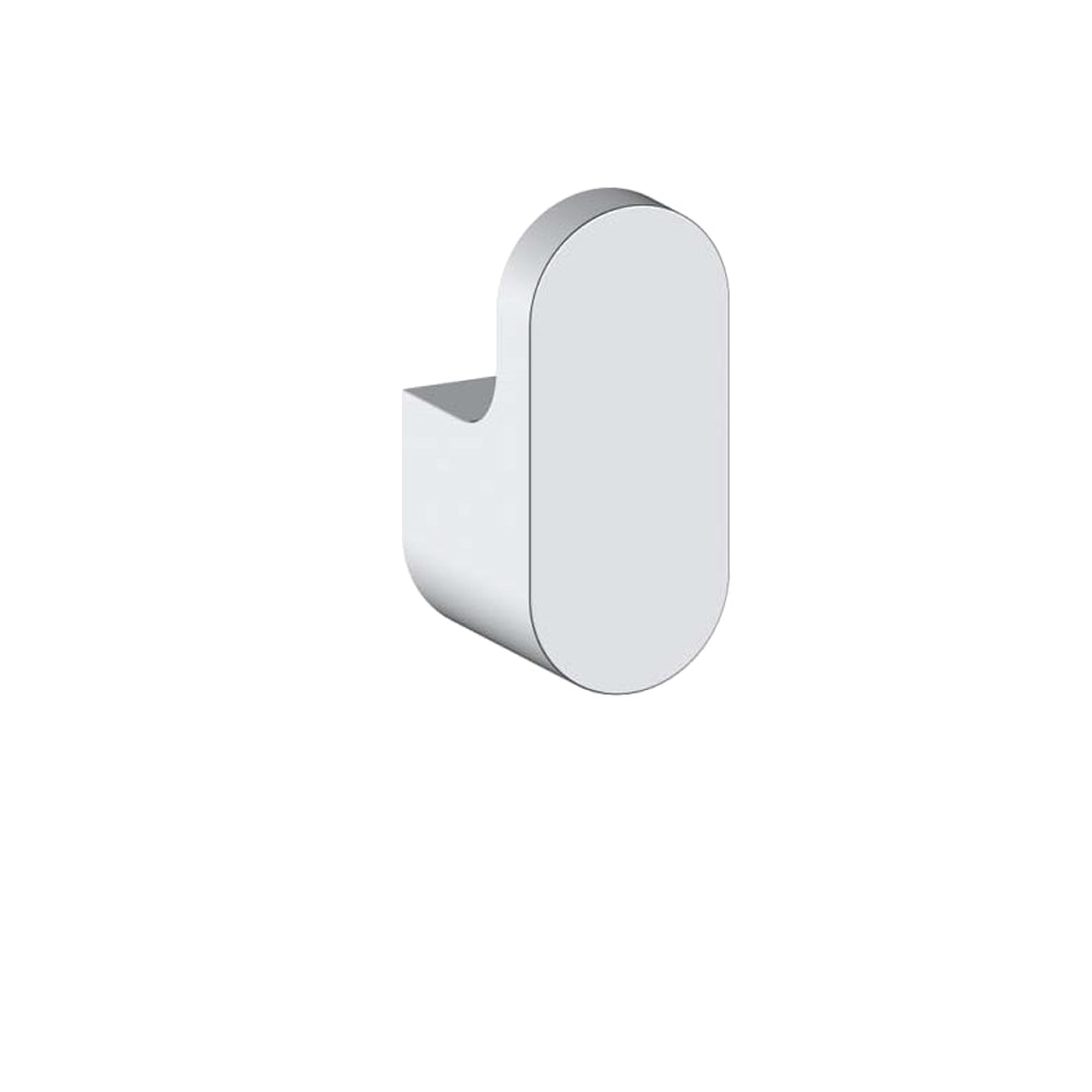 Round robe hook in chrome